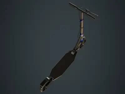 Kick Scooter 1 Untextured 3D model