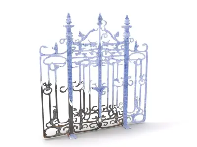 Elegant Iron Gate model pack Low-poly 3D model