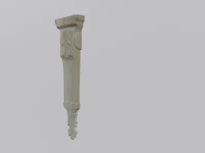 Wooden Leg Decor 3D print model