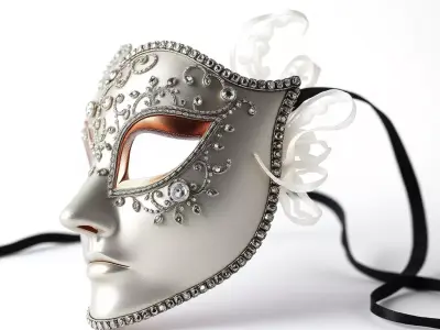 Intricate Venetian Mask Model Pack Low-poly 3D model