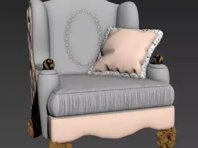 relaxing armchair 3D model 3D model
