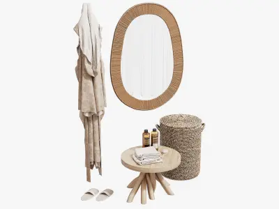 Decorative Bath Set 3D model