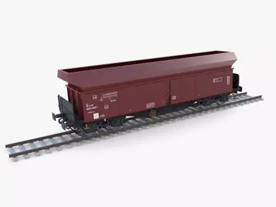 CFR Fals Self Discharger Rail Car v2 3D model