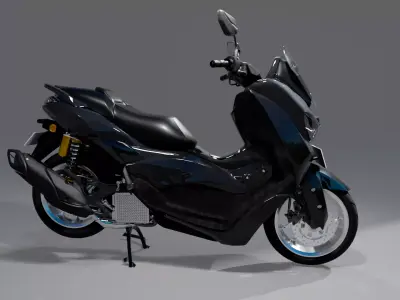 Yamaha N-max Neo turbo  Low-poly 3D model