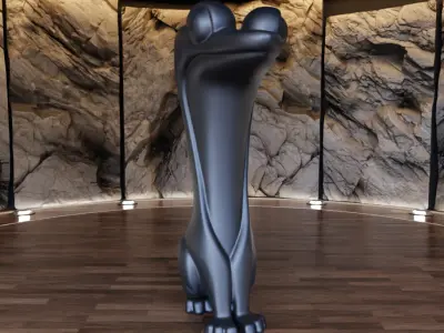 Smile Lizard Creature Figure Fan Art Toy 3D print model