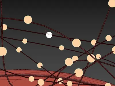 Decorative LED lights Nordic modern wood table lamp bedroom 3D model