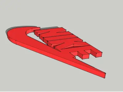 Nike Logo 3D print model