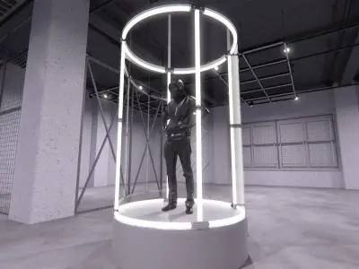 Transparent Booth Photo Opportunity 4 3D model