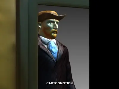 The Starry Night By Vincent Van Gogh 1889 3D print model