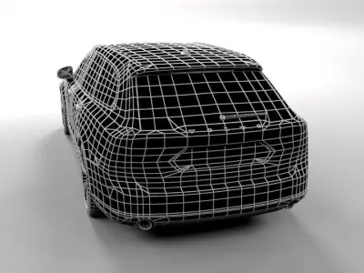 VOLVO V90 LOWPOLY Low-poly 3D model