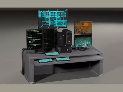 Cyberpunk Props 3D model