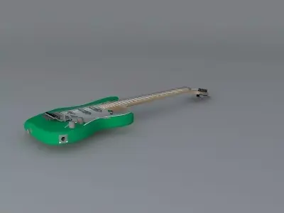 Washburn Nuno Bettencourt N5 Green model guitar Free 3D model