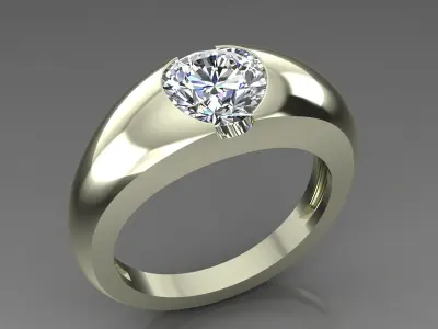 Band Ring 3D print model 136