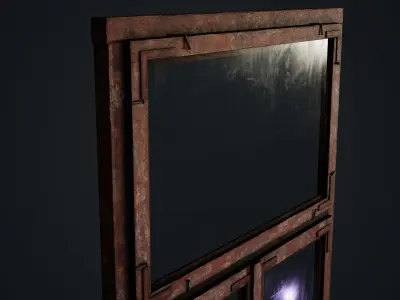 Old Window Low-poly 3D model