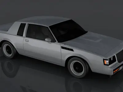 Buick Regal GNX Low-poly 3D model