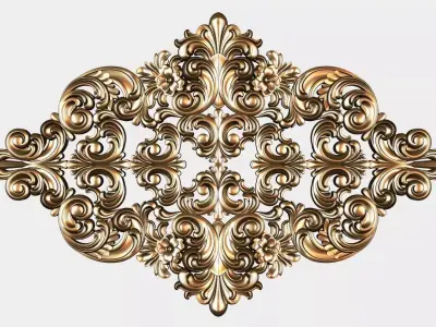 Carved decor for cnc 55 3D model