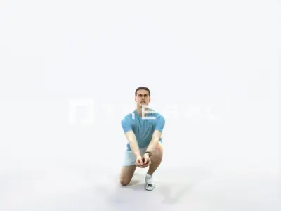 Romance 03F Volleyball Digging Sports Man Low-poly 3D model