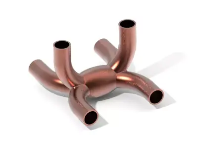 Innovative Copper U Fitting 3D print model