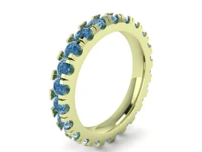 Eternity  halo ring   433 3D print model