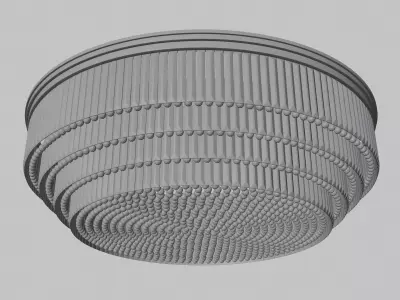 Luxury Round Crystal Ceiling Chandelier 3D model