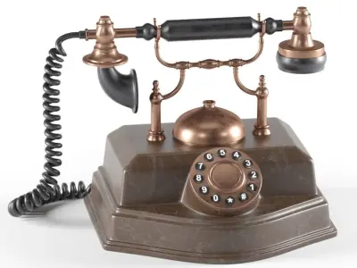 Antique Telephone 3D model