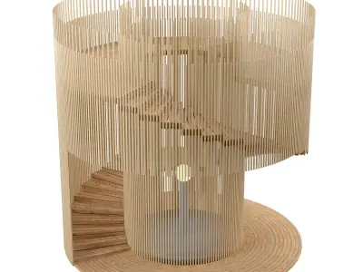 Lighthouse wooden  3D model