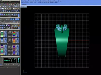 Luxury gold ring with jewels 3D print model