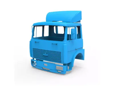 MAZ 5516 Cabin 3D print model