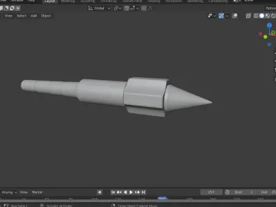 JDM Bolts for Car Wheels Low-poly 3D model