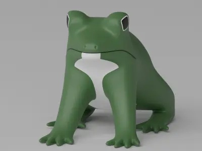 Cartoon Frog 3D model order