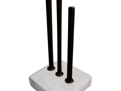 Elegant Marble Gold Table Decor Low-poly 3D model