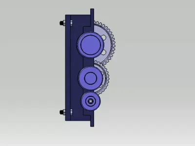 Full reduction gearbox assembly  3D print model