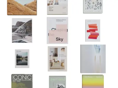 Set of Books 02 3D model