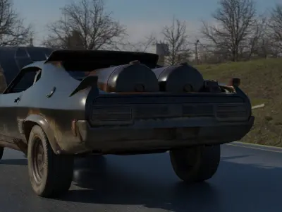 3D OLD CAR  Low-poly 3D model