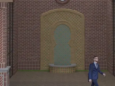 MOROCCAN FOUNTAIN WATER FEATURE 3D model