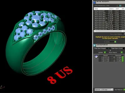 Luxury Men Rings Designs 5MR066 3D print model