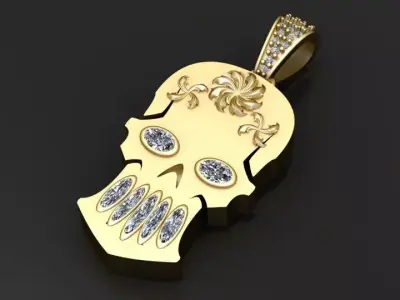  V8 Engine Pendant 3D print model