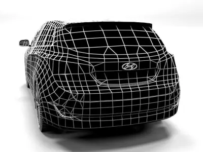 HYUNDAI I30 VARIANT LOWPOLY  Low-poly 3D model