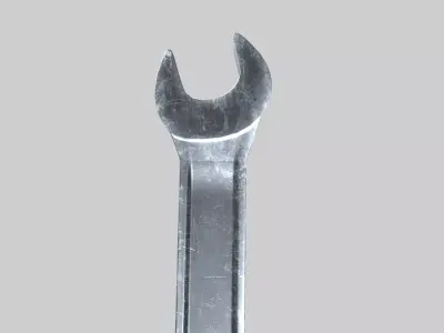 Double-Ended Spanner   Low-poly 3D model