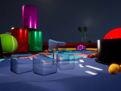 Micro Race Track Vol 1 For Unreal And Unity Low-poly 3D model