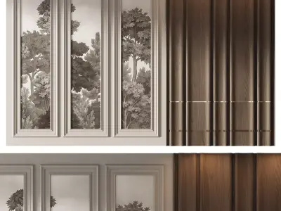 Decorative V88 Wall Panels 3D model