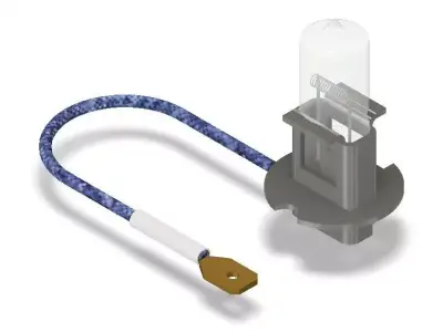 Light bulb H3 24V - PK22s 3D model