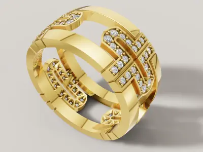 Bvlgari Ring 3D print model C 97 3D print model