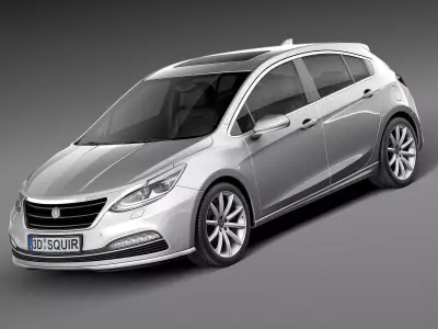 Generic Hatchback v3 2016 3D model