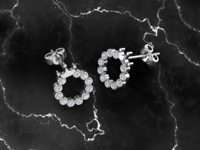 Jewelry Earring 3D print model