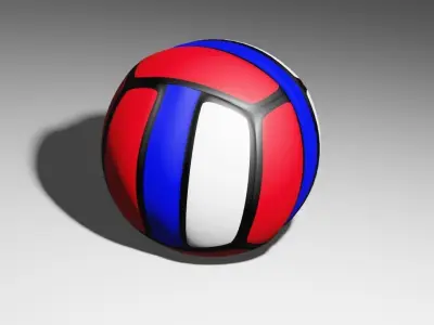 Balls Basketball  Soccer  volleyball Free low-poly 3D model