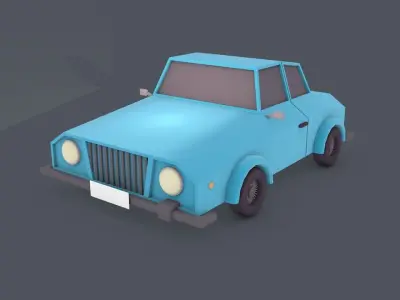 Low Poly Car Pack Free low-poly 3D model buy