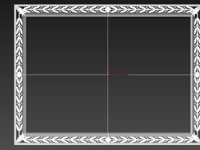 Simple American Wall Mirror Richard Rothstein 2 3D model