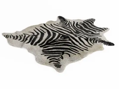 Zebra rug 02 3D model