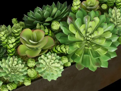 Rh Cast metal trough 3D model